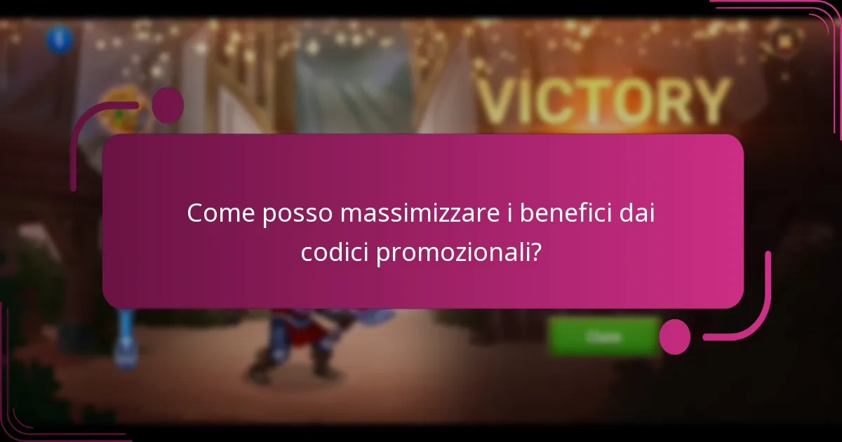 Come posso massimizzare i benefici dai codici promozionali?