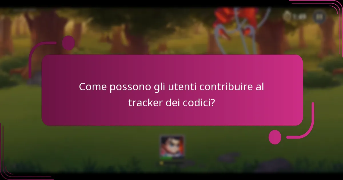 Come possono gli utenti contribuire al tracker dei codici?