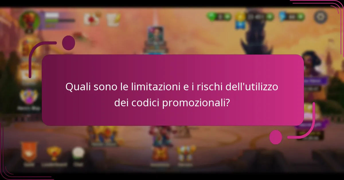 Quali sono le limitazioni e i rischi dell'utilizzo dei codici promozionali?